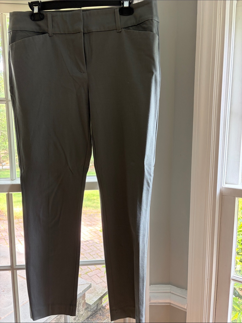 LOFT Olive Green Casual skinny ankle pants